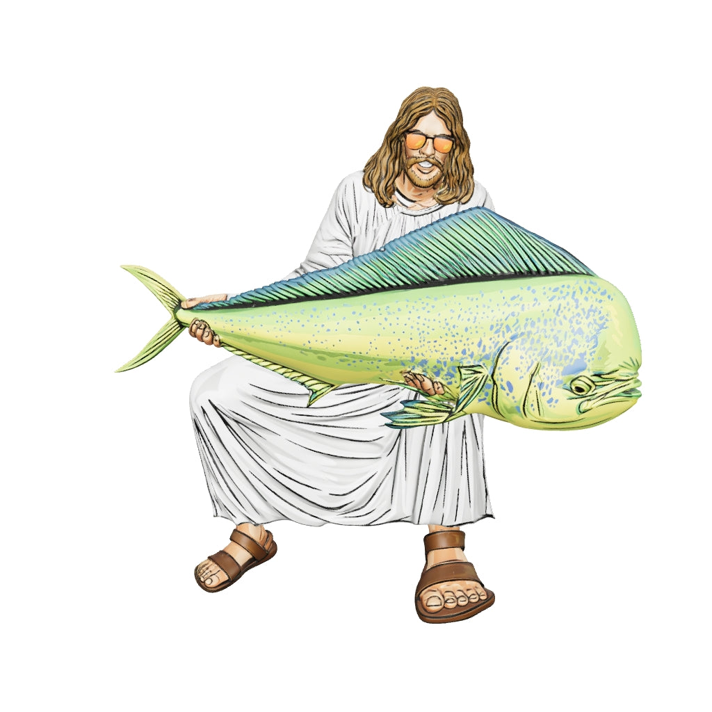 Jesus fishing